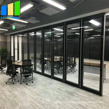 Soundproof sliding folding office partition glass wall separation partition wall division